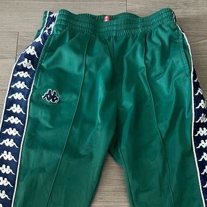 Kappa green sweat pants size medium